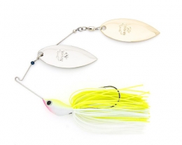 Nories Spinnerbaits Crystal S Power Roll White Chartreuse 21g
