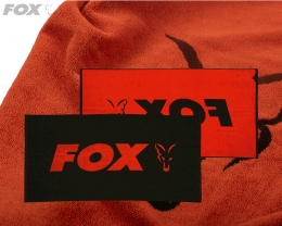 Fox Beach Towel Black Orange
