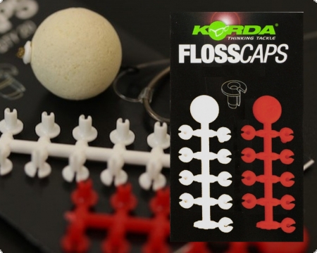 Korda Floss Caps White/Red