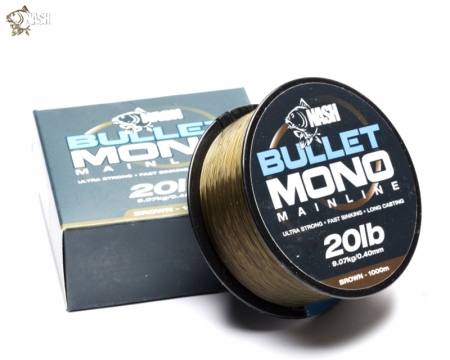 Nash Bullet Mono Brown 12lb 1000m*