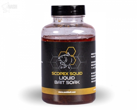 NASH Scopex Squid Liquid Bait Soak 250ml