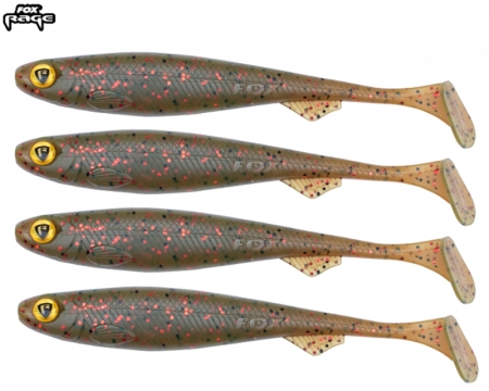 Fox Rage Slick Shad Ultra UV Motor Oil 13cm 4er*
