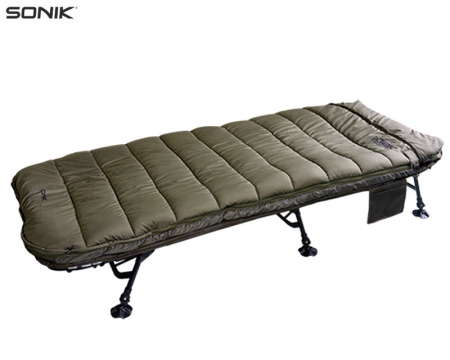 Sonik SKTEK Sleep System - Bedchair plus Fleecedecke