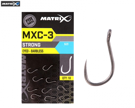 Matrix MXC3 Barbless Hook Eyed Strong