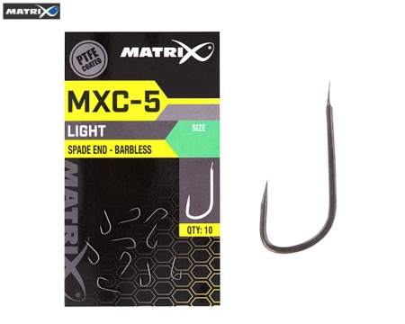 Matrix MXC5 Barbless Hook Spade End Light