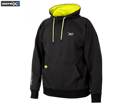 Matrix Minimal Hoody Black Marl-Lime Size Large*