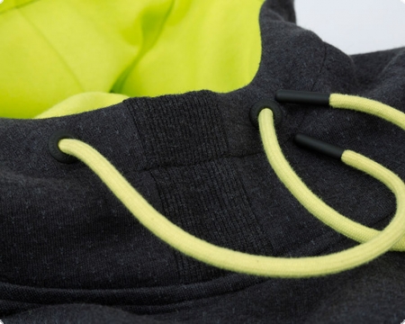 Matrix Minimal Hoody Black Marl-Lime Size Large*