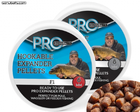 Sonubaits Pro Hookable Expander Pellets F1 6mm