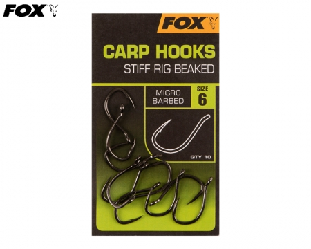 Fox Carp Hooks Stiff Rig Beaked