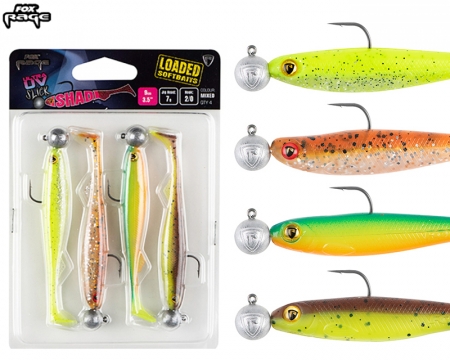 Fox Rage Slick Shad Loaded UV Mix 11cm 10g 3/0