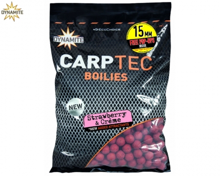 Dynamite CarpTec Boilie Strawberry Creme 15mm 1,8kg