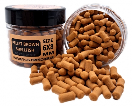 HJG Dumbell Wafter Pellet Brown Shellfish 6x8mm