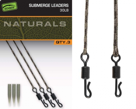 Fox Natural Submerge Leaders 30lb