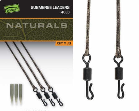 Fox Natural Submerge Leaders 40lb