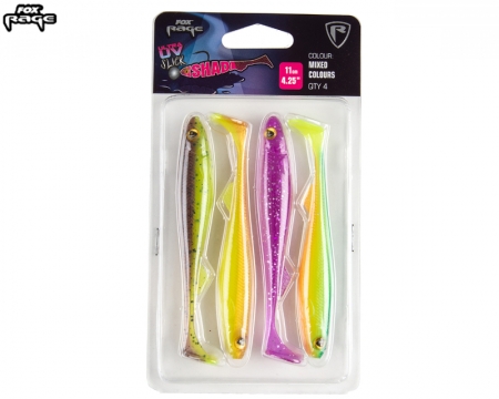 Fox Rage Slick Shad 13cm 4x Mixed UV