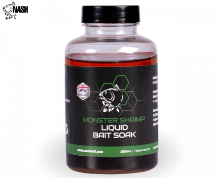 Nash Monster Shrimp Liquid Bait Soak 250ml
