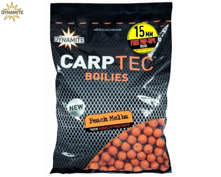 Dynamite CarpTec Boilie Peach Melba 15mm 1,8kg
