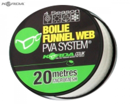 Korda Boilie Funnel Web 4 Season MICROMESH 20m Refill
