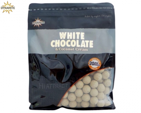 Dynamite White Choco & Coconut Boilies 1 Kg 20mm*