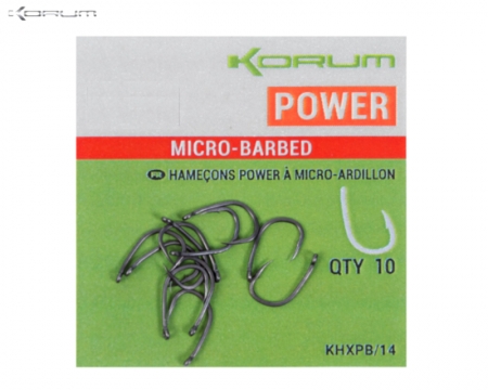 Korum Xpert Power Micro Hook Barbed