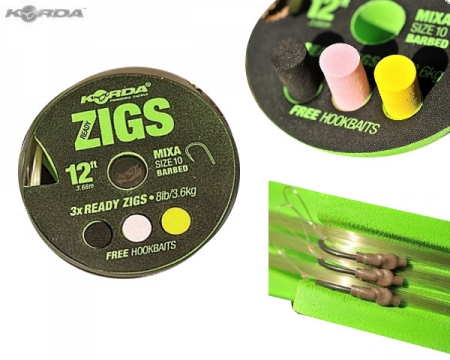 Korda Ready Zigs Barbed Gr.10