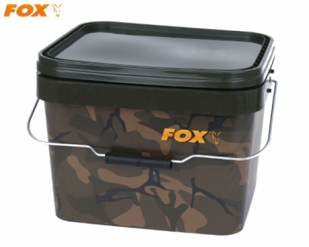 Fox Camo Square Carp Buckets 10Liter*