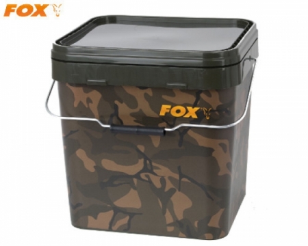 Fox Camo Square Carp Buckets 17Liter
