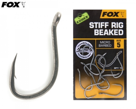 Fox Edges Stiff Rig Beaked Hook