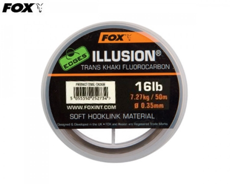 Fox Edges Illusion Soft Hooklink Trans Khaki 16lb*