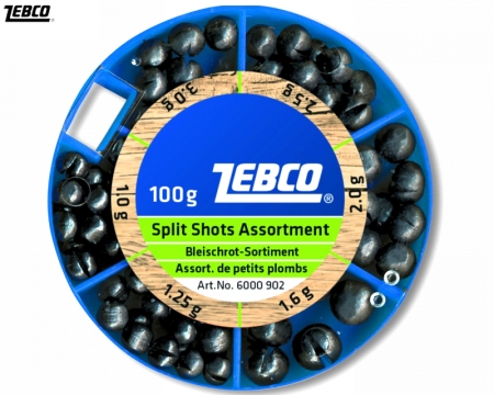 Zebco Bleischrot Sortiment 100g grob