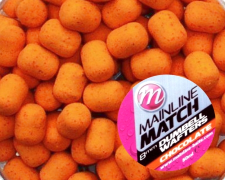 Mainline Match Dumbell Wafters 8mm Orange / Chocolate