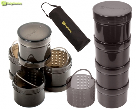 RidgeMonkey Modular Hook Bait Pots Black