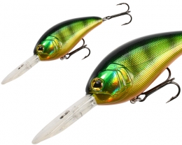 Mikado Wobbler Fishhunter Glimmer 8cm schwimmend - GreenGold