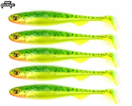 Fox Rage Slick Shad Ultra UV Lemon Tiger 7cm 5er