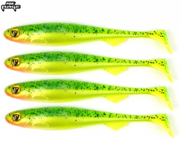 Fox Rage Slick Shad Ultra UV Lemon Tiger 11cm 4er