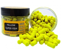 HJG Dumbell Wafter Yellow Super Fish 2.0 7x11mm