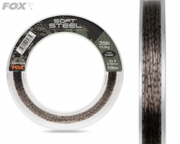 Fox Soft Steel Fleck Camo Leads 60lb 0.70mm 80m