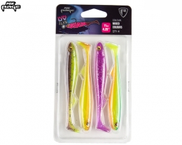 Fox Rage Slick Shad 13cm 4x Mixed UV
