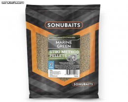 Sonubaits Marine Green Stiki Method Pellets 650g 4mm