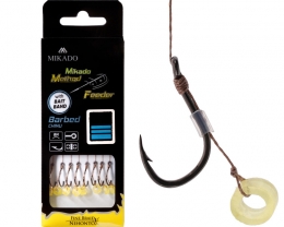 Mikado MF Rig Pellet Band Barbed mit geflochtener Schnur 10cm