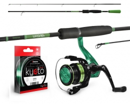 Delphin Green Spinn Set 180cm + Rolle + Schnur