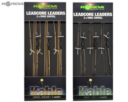 Korda Leadcore Leader mit Ring Swivel